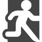 Exit O SVG Icon